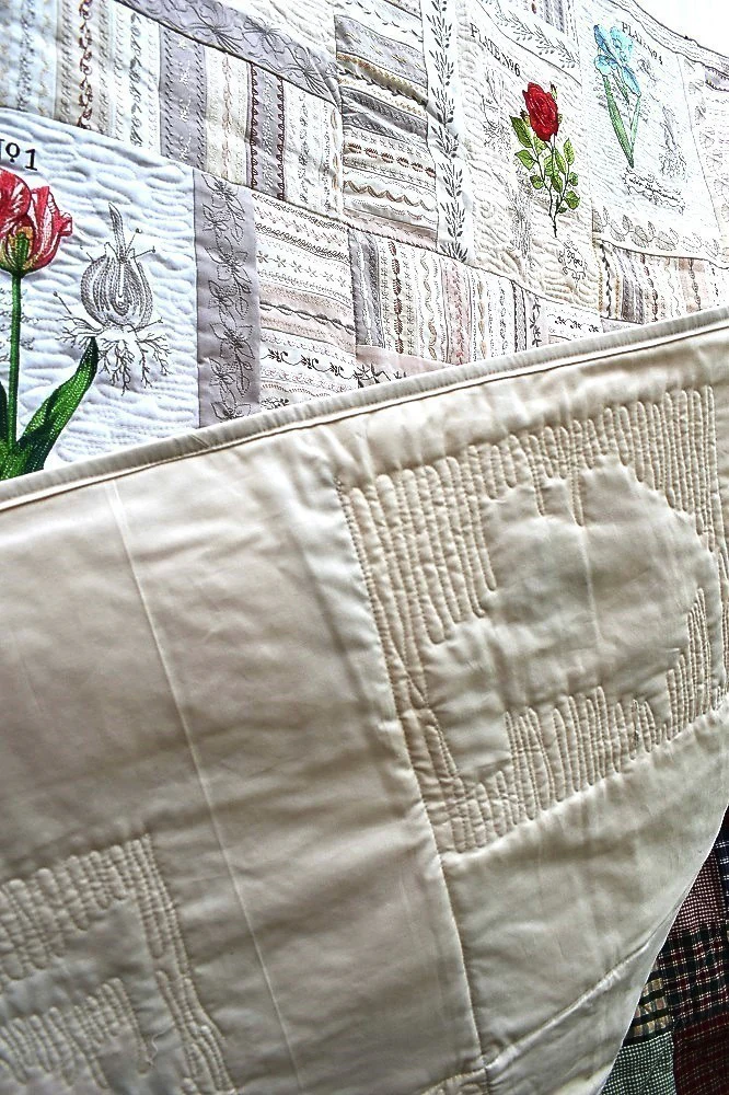 BOTANICAL GARDEN Floral Embroidered Wall Hanging - Image 7