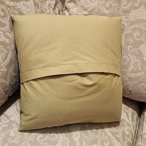 EMBROIDERED FLORAL WREATH Accent Pillow - Image 3