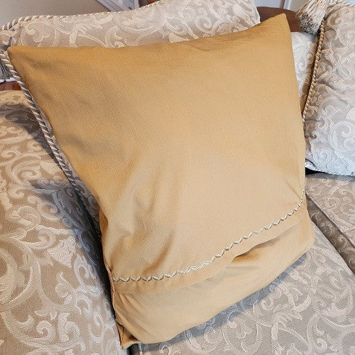 FLORAL STRIPE Embroidered Pillow Cover - Image 6