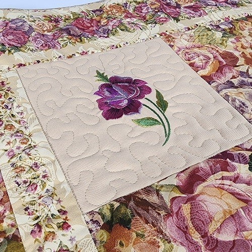 FROSTED ROSES EMBROIDERED TABLE RUNNER - Image 5
