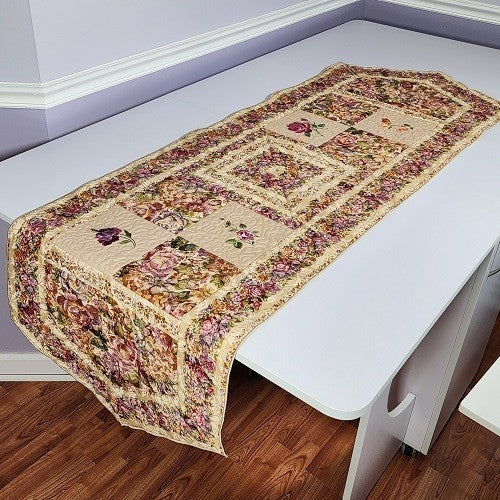 FROSTED ROSES EMBROIDERED TABLE RUNNER - Image 8