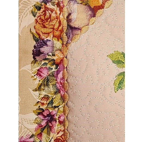 FROSTED ROSES Embroidered Wall Hanging - Image 11