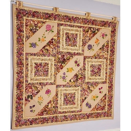 FROSTED ROSES Embroidered Wall Hanging - Image 12