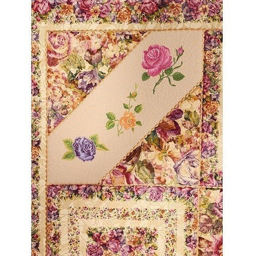 FROSTED ROSES Embroidered Wall Hanging - Image 4
