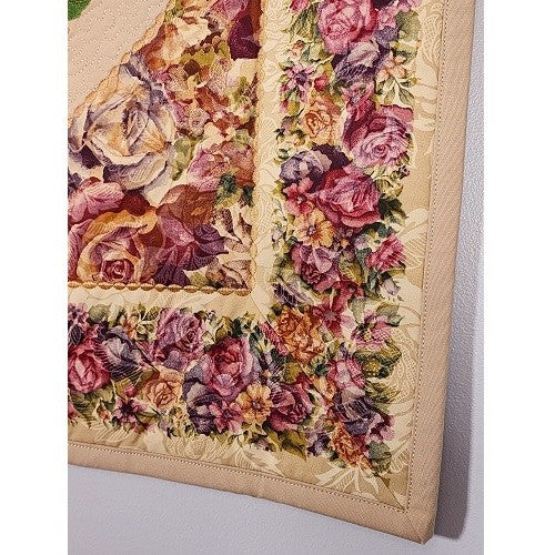 FROSTED ROSES Embroidered Wall Hanging - Image 9