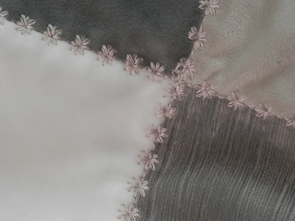 GRAY VELVET Home Decorator Throw with Tassel Trim - Image 10