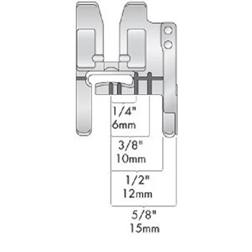 Husqvarna Viking Clear Seam Guide Foot - Image 3