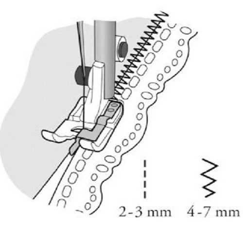 Husqvarna Viking Clear B Edge Joining Foot - Image 5