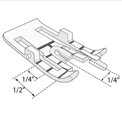 Interchangeable 1/4" Guide Sole for the Walking Foot With Interchangeable Soles - Image 3