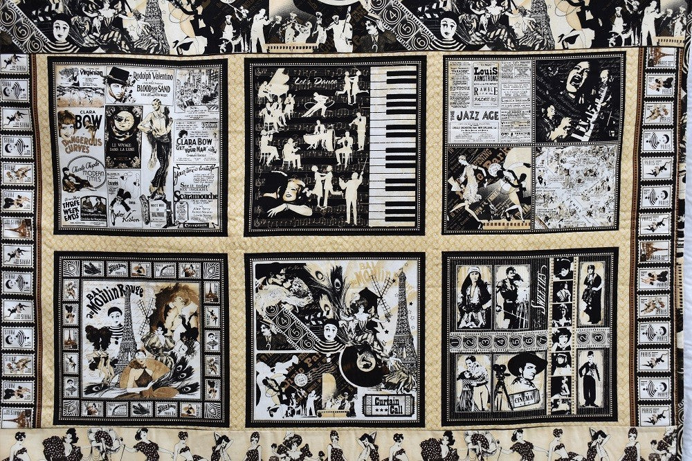 JAZZ AGE Musical Quilted Wall Hanging/Throw - Image 7