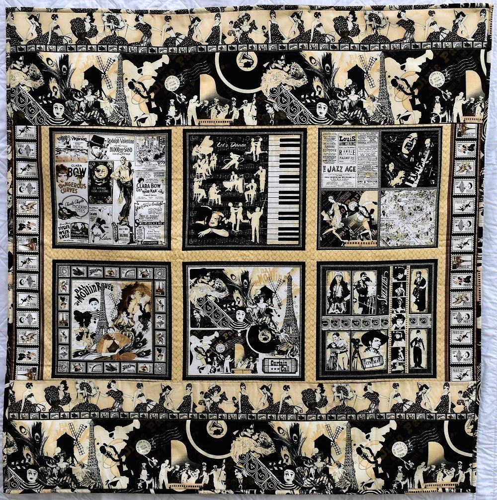 JAZZ AGE Musical Quilted Wall Hanging/Throw - Image 9