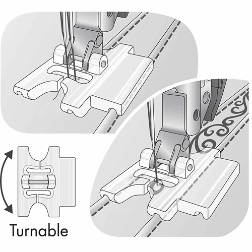 Singer Pintuck Foot with Decorative Stitch Guide - Image 7