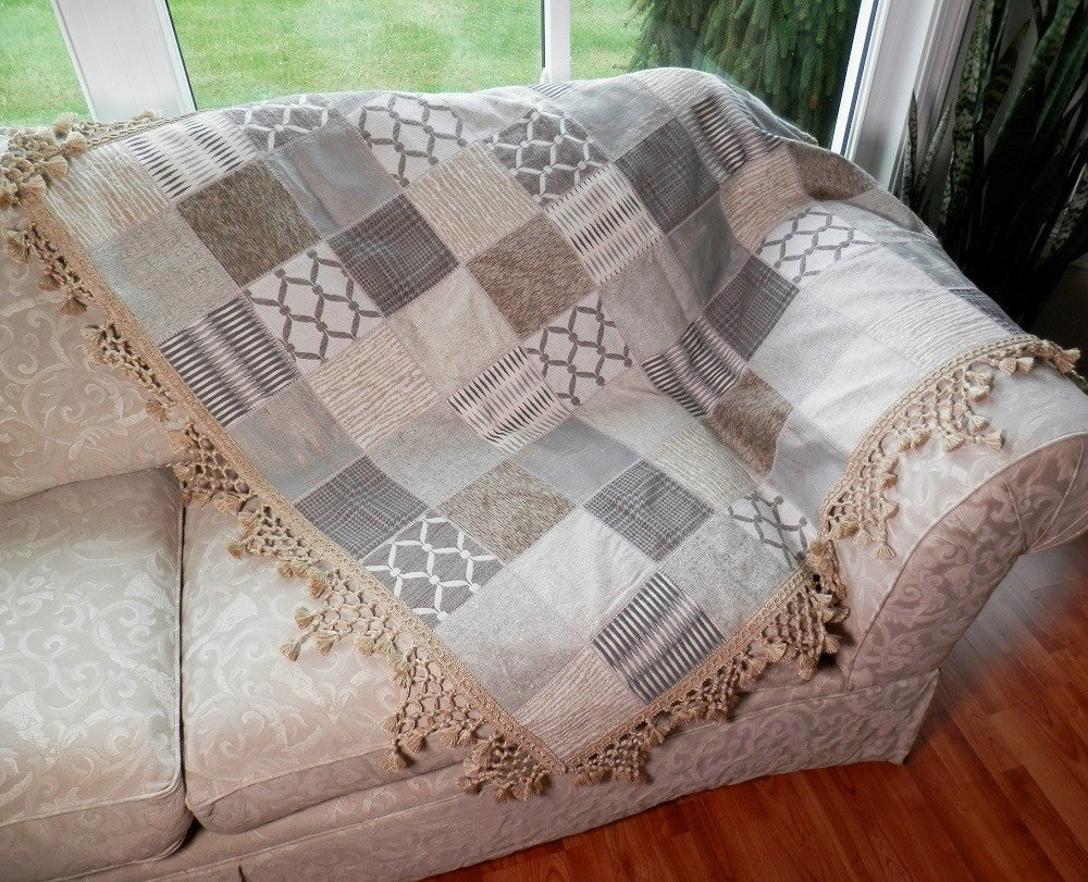 NEUTRAL TONES Home Decorator Throw with Tassel Trim - Image 11