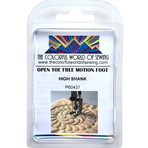 Open Toe Free Motion Quilting Foot for High Speed Straight Stitch Machines - Image 5