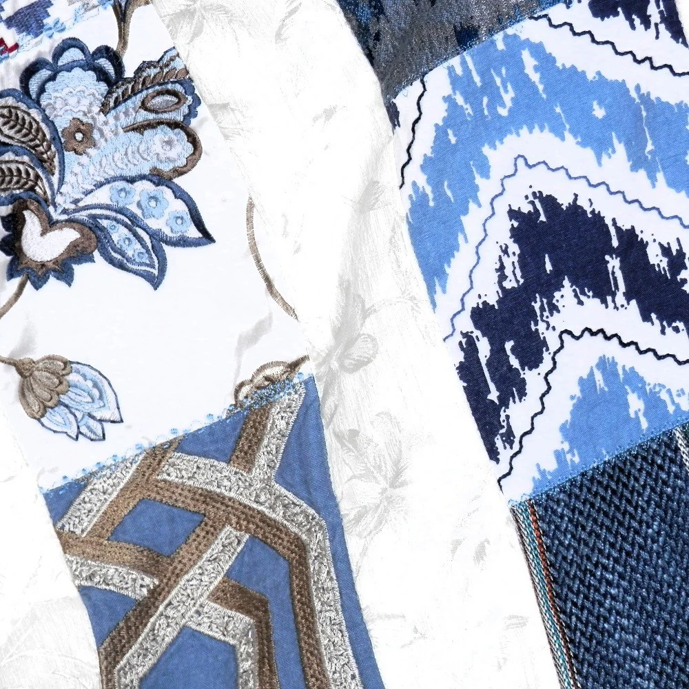 SAMPLES OF BLUE Home Decorator Throw with Tassel Trim - Image 4