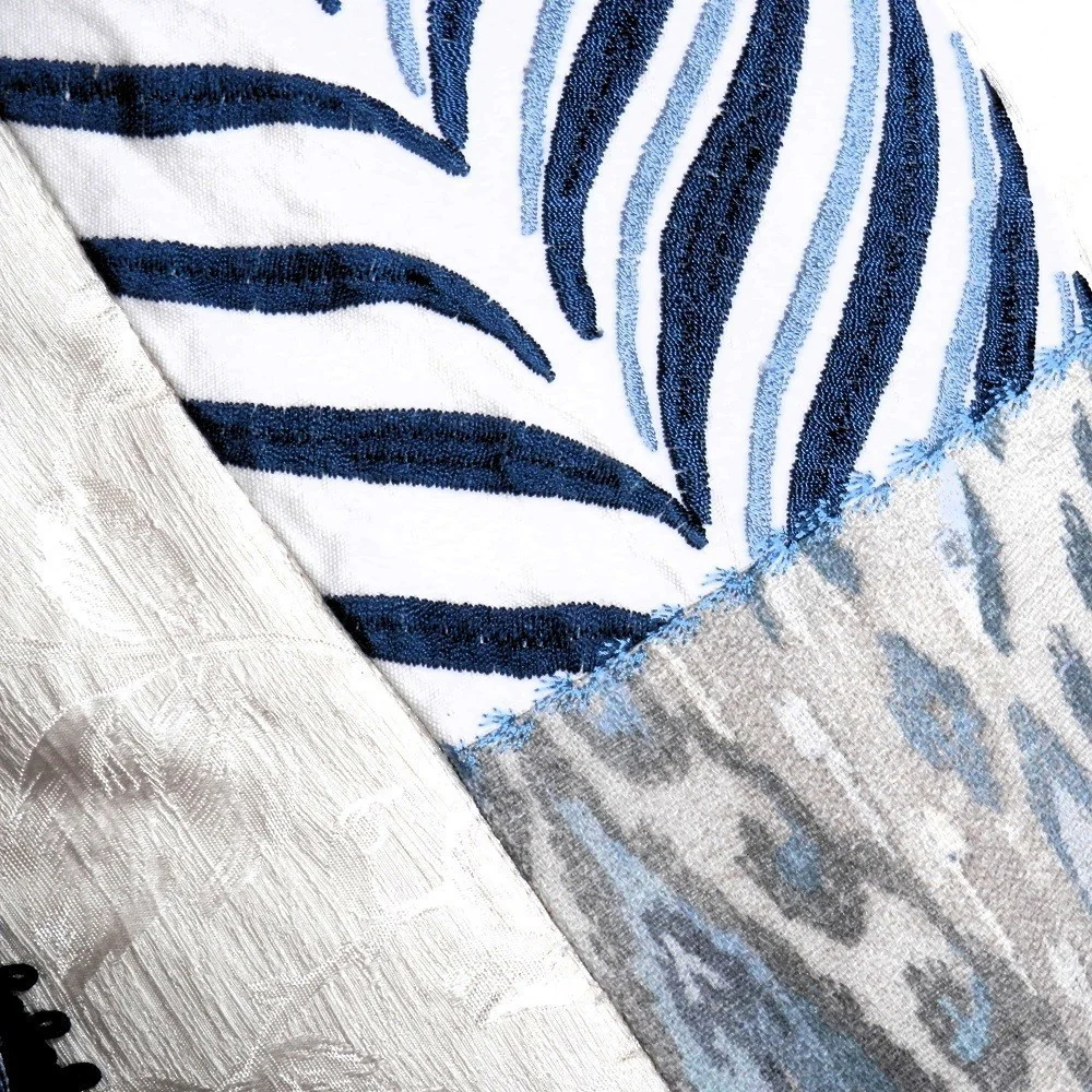 SAMPLES OF BLUE Home Decorator Throw with Tassel Trim - Image 8
