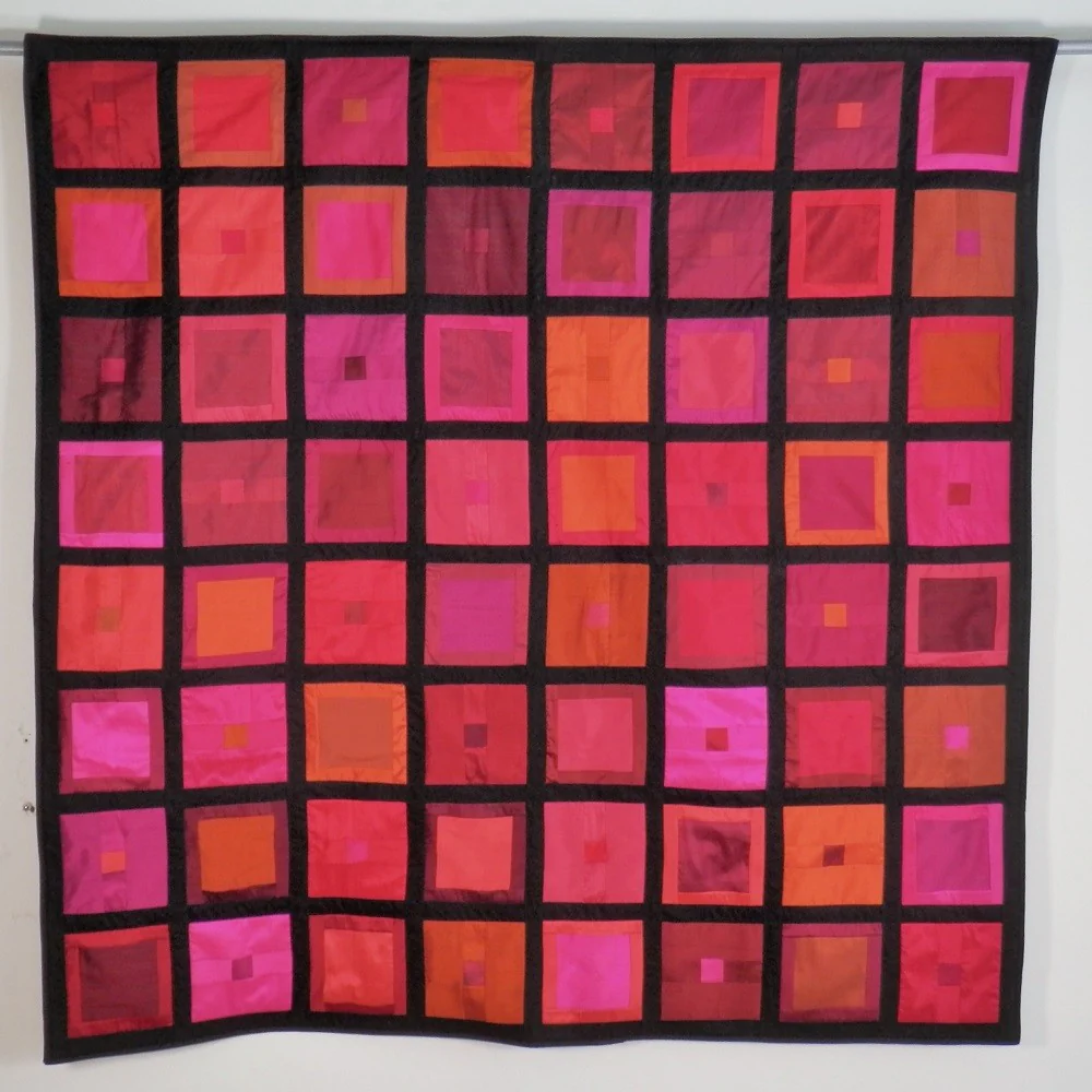 SEW RED Silk Geometric Wall Hanging - Image 8